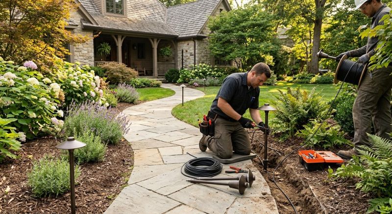 Landscape Lighting Installation in Kansas City, KS