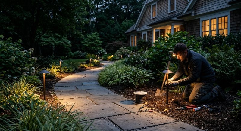 Pathway Lights Installation in Kansas City, KS