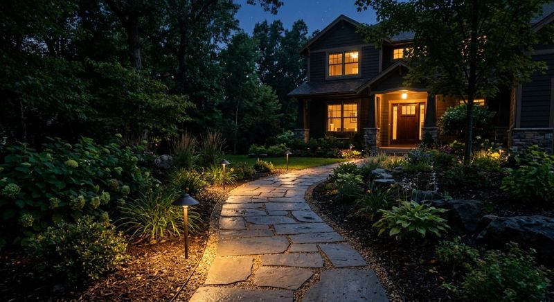 Walkway Lighting Installation in Kansas City, KS