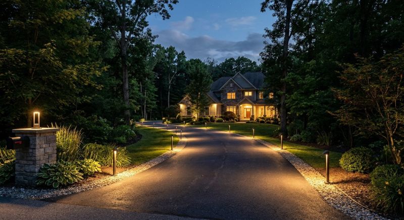 Driveway Lighting Installation in Alpharetta, GA