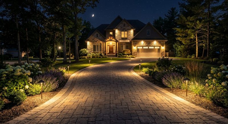 Driveway Lighting Installation in Kansas City, KS