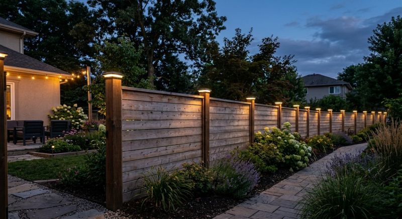 Fence Lighting Installation in Alpharetta, GA
