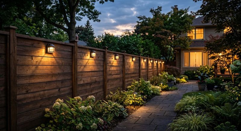 Fence Lighting Installation in Kansas City, KS