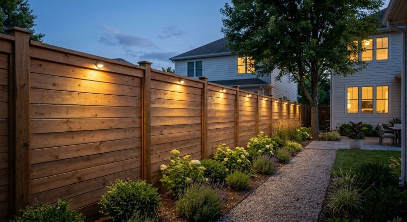 Fence Lighting Installation in Kansas City, KS