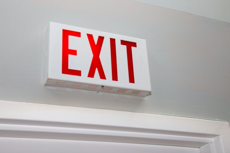 Fire Exit Sign Installation