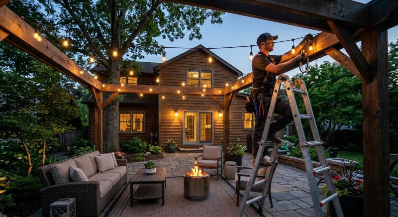 Patio Lights Installation in Alpharetta, GA