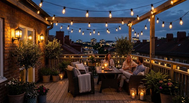 Terrace Lighting Installation in Alpharetta, GA